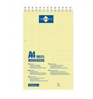Erich Krause Yellow Block A4 Workbook (спираль по короткой стороне)