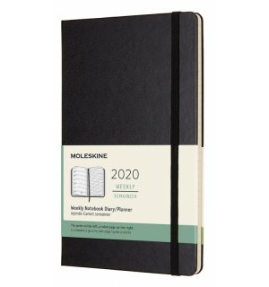 Moleskine Еженедельник Classic Weekly (2020), Large, черный