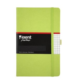 Axent Записная книжка Partner, А5-, 96 листов, в клетку, салатовая