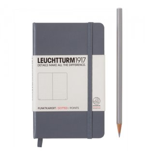 Leuchtturm1917 Pocket Notebook Anthracite (антрацит)