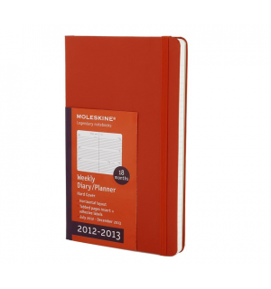Еженедельник Moleskine Classic (18 мес., 2012/13), Pocket, красный