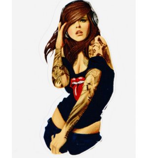 Girl №30. Одиночная наклейка А6
