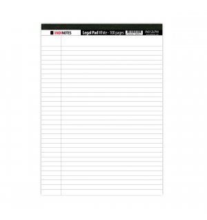 INDINOTES Legal Pad White - белый юридический блокнот А4