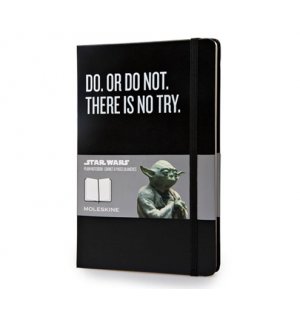 Moleskine Star Wars Limited Edition, записная книжка, нелинованная, Large, черная