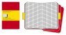 Записная книжка Moleskine Cahier (в клетку, 3 шт.), Large, красная