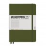 Leuchtturm1917 Medium Notebook Army (хаки)