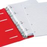 BRAUBERG Тетрадь на кольцах, 80 л., А5, 160х205 мм, клетка, обложка пластик, Красный 