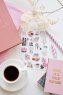 Coffee Break Camelia. Лист виниловых наклеек А6