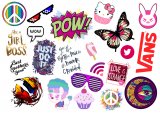 Girl Boss. Лист виниловых наклеек А4 Girl Boss. Лист виниловых наклеек А4