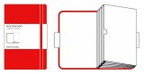 Записная книжка Moleskine Classic (с кармашками), Large, красная Записная книжка Moleskine Classic (с кармашками), Large, красная