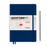 Leuchtturm1917 Еженедельник-блокнот на 2022 год, неделя на странице, Navy (темно-синий) Medium Leuchtturm1917 Еженедельник-блокнот на 2022 год, неделя на странице, Navy (темно-синий) Medium