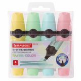 BRAUBERG "DELTA PASTEL" набор маркеров-текстовыделителей 4 шт., линия 5 мм BRAUBERG "DELTA PASTEL" набор маркеров-текстовыделителей 4 шт., линия 5 мм