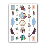 Boho Signs. Лист виниловых наклеек А6 Boho Signs. Лист виниловых наклеек А6