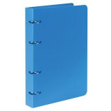BRAUBERG Тетрадь на кольцах, 80 л., А5, 160х205 мм, клетка, обложка пластик, Голубой BRAUBERG Тетрадь на кольцах, 80 л., А5, 160х205 мм, клетка, обложка пластик, Голубой