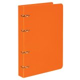 BRAUBERG Тетрадь на кольцах, 80 л., А5, 160х205 мм, клетка, обложка пластик, Оранжевый BRAUBERG Тетрадь на кольцах, 80 л., А5, 160х205 мм, клетка, обложка пластик, Оранжевый