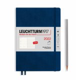 Leuchtturm1917 Еженедельник-блокнот на 2022 год, неделя на странице, Soft Cover Navy (темно-синий) Medium Leuchtturm1917 Еженедельник-блокнот на 2022 год, неделя на странице, Soft Cover Navy (темно-синий) Medium