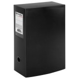 BRAUBERG Короб архивный Energy (330х245 мм), пластик, до 900 листов, черный А4 BRAUBERG Короб архивный Energy (330х245 мм), пластик, до 900 листов, черный А4