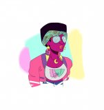 Fashion. Одиночная наклейка А6 Fashion. Одиночная наклейка А6