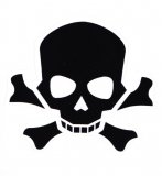 Skull №24. Одиночная наклейка А6 Skull №24. Одиночная наклейка А6