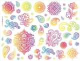 Paisley. Лист виниловых наклеек А4