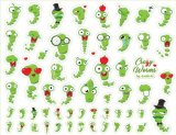 Crazy Worms. Лист виниловых наклеек А4 Crazy Worms. Лист виниловых наклеек А4