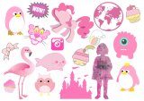PINK. Лист виниловых наклеек А4 PINK. Лист виниловых наклеек А4