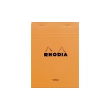 Rhodia Orange A5 Yellow Pad stapled Rhodia Orange A5 Yellow Pad stapled