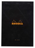Rhodia Black Blank Pad №19 A4 Rhodia Black Blank Pad №19 A4