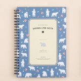 Ardium Spring Line Note L - Swimming Bear A5+ Ardium Spring Line Note L - Swimming Bear A5+