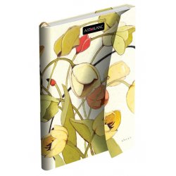 Дизайнерская записная книжка Art Blanc Fleur (в клетку), A5 Дизайнерская записная книжка Art Blanc Fleur (в клетку), A5