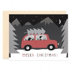 Открытка "Christmas Car" C6 Открытка "Christmas Car" C6