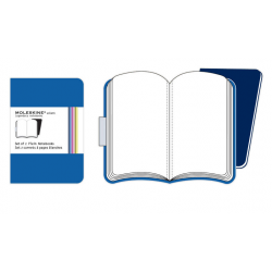 Записная книжка Moleskine Volant (нелинованная, 2 шт.), XSmall, синяя