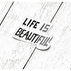 Mila Books Наклейка Life Is Beautiful A8 Mila Books Наклейка Life Is Beautiful A8