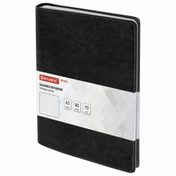 BRAUBERG Office PRO Тетрадь на гребне, черная, 80 л. А5 BRAUBERG Office PRO Тетрадь на гребне, черная, 80 л. А5