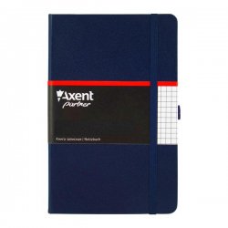 Axent Записная книжка Partner, А5-, 96 листов, в клетку, синяя Axent Записная книжка Partner, А5-, 96 листов, в клетку, синяя