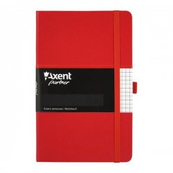 Axent Записная книжка Partner, А5-, 96 листов, в клетку, красная Axent Записная книжка Partner, А5-, 96 листов, в клетку, красная