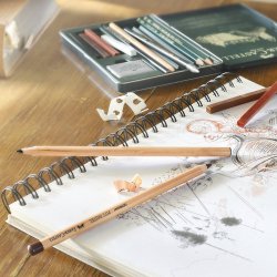 FABER-CASTELL Карандаш масляный Pitt Oil Base черный, жесткий FABER-CASTELL Карандаш масляный Pitt Oil Base черный, жесткий