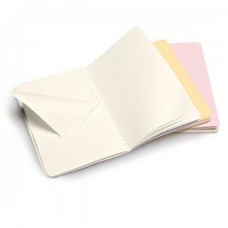 Записная книжка Moleskine Cahier (нелинованная, 3 шт.), Pocket, пастельный набор Записная книжка Moleskine Cahier (нелинованная, 3 шт.), Pocket, пастельный набор