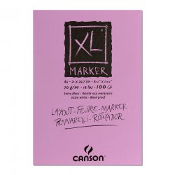 Canson XL Marker - склейка для маркеров и каппилярных ручек A4 Canson XL Marker - склейка для маркеров и каппилярных ручек A4