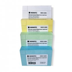 INDINOTES Цветные индексные карточки с полем Colored Index Cards A7