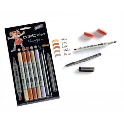 Copic Ciao Набор маркеров 6 цветов Manga 4 (x6) Copic Ciao Набор маркеров 6 цветов Manga 4 (x6)