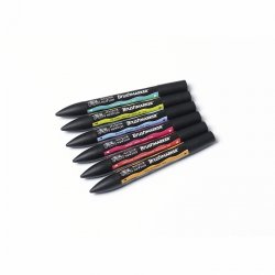 Winsor & Newton Brushmarker Набор маркеров 6 средних тонов (x6) Winsor & Newton Brushmarker Набор маркеров 6 средних тонов (x6)