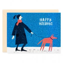 Открытка "Happy Holidays. Red Dog" C6 Открытка "Happy Holidays. Red Dog" C6