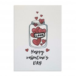 All Write Открытка почтовая Love-Happy Valentine's Day, A6 All Write Открытка почтовая Love-Happy Valentine's Day, A6