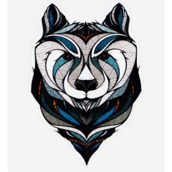 Bear №25. Одиночная наклейка А6 Bear №25. Одиночная наклейка А6
