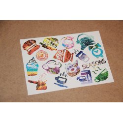 Seasons. Лист виниловых наклеек А4 Seasons. Лист виниловых наклеек А4