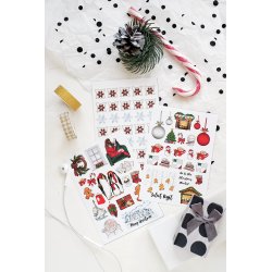 Christmas. Комплект из 3-х листов виниловых наклеек А6 Christmas. Комплект из 3-х листов виниловых наклеек А6