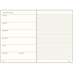 Leuchtturm1917 Еженедельник-блокнот на 2022 год, неделя на странице, Muted Colours Powder (пастельный розовый) Medium