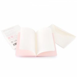 Почтовый набор Moleskine Note Card (нелинованная записная книжка и конверт), Large, зелёный