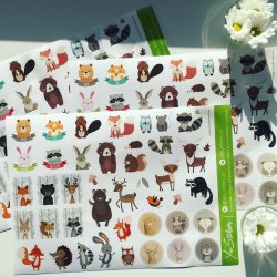 Animals. Лист виниловых наклеек А4 Animals. Лист виниловых наклеек А4